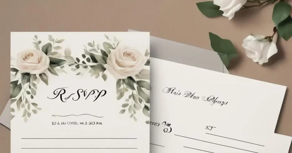 RSVP wedding invitations